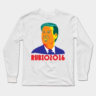 Marco Rubio President 2016 Republican Retro Long Sleeve T-Shirt